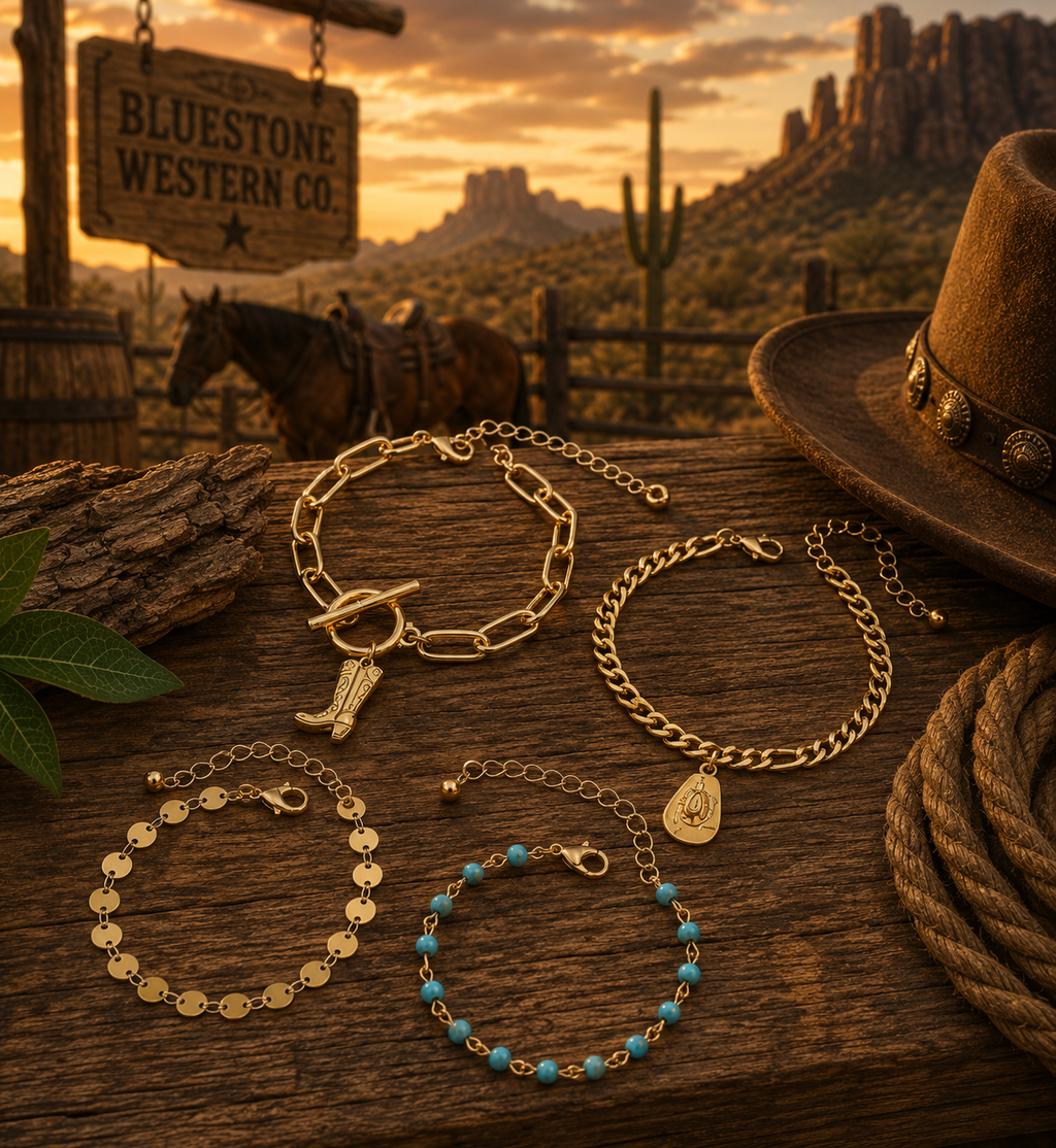 4 Piece Western Bracelet Set
