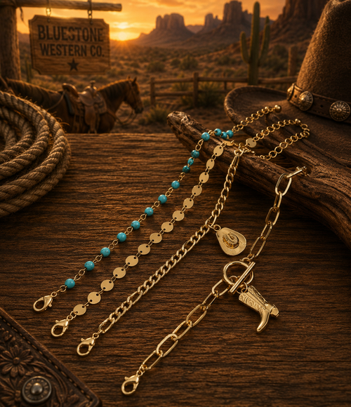 4 Piece Western Bracelet Set