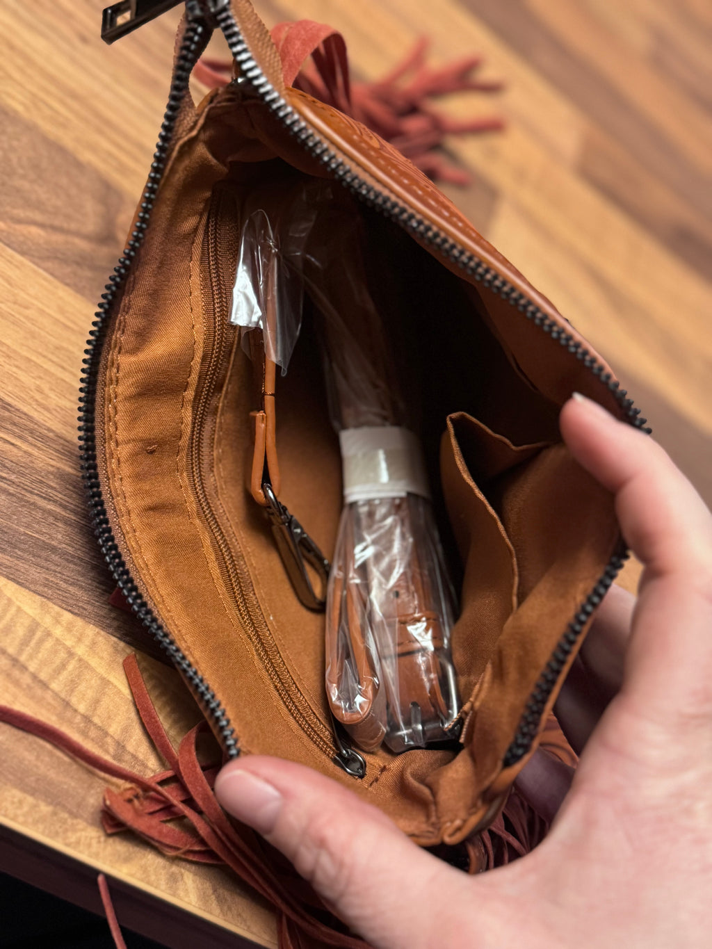 Copper Creek Fringe Crossbody Bag