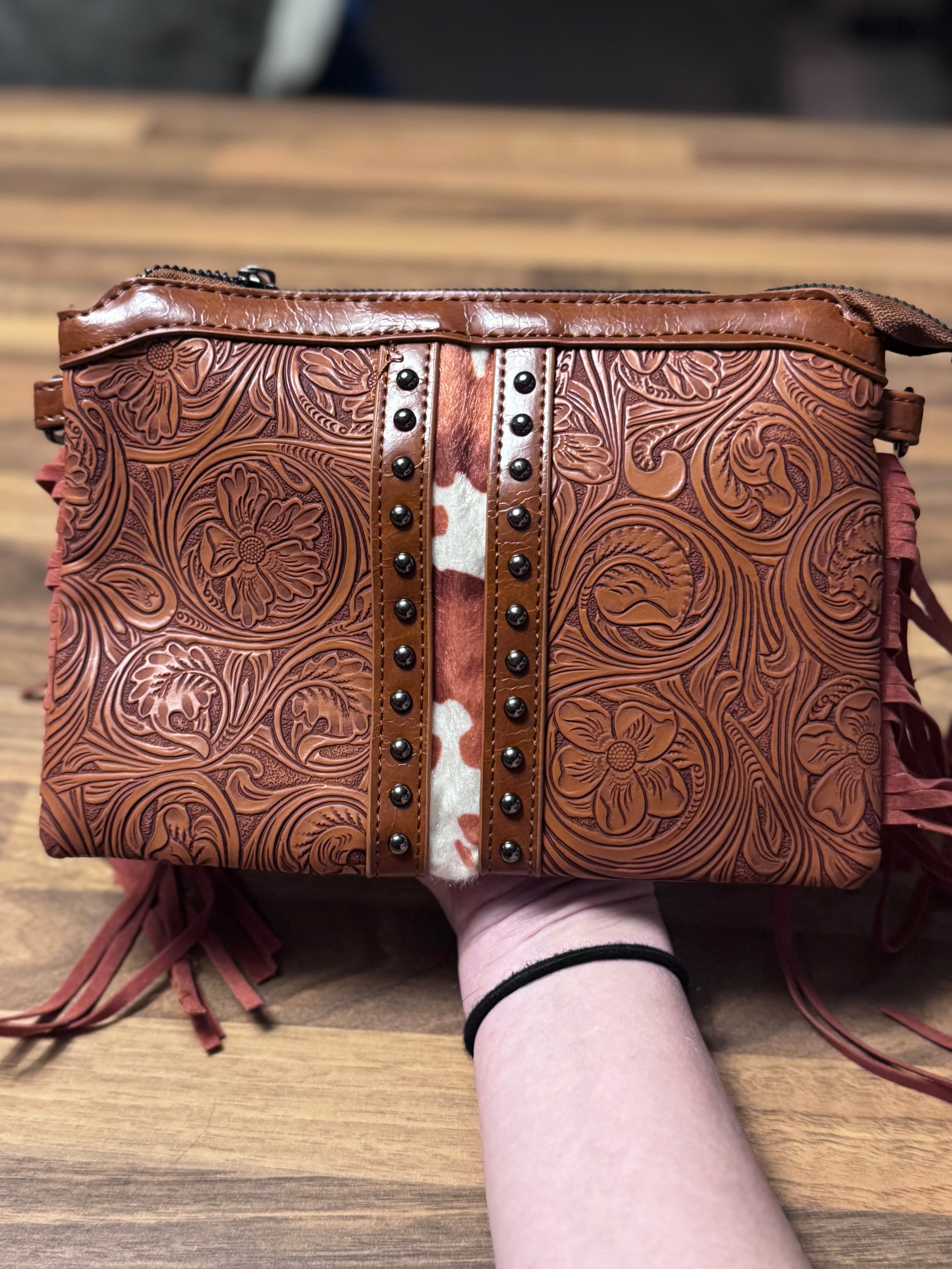 Copper Creek Fringe Crossbody Bag