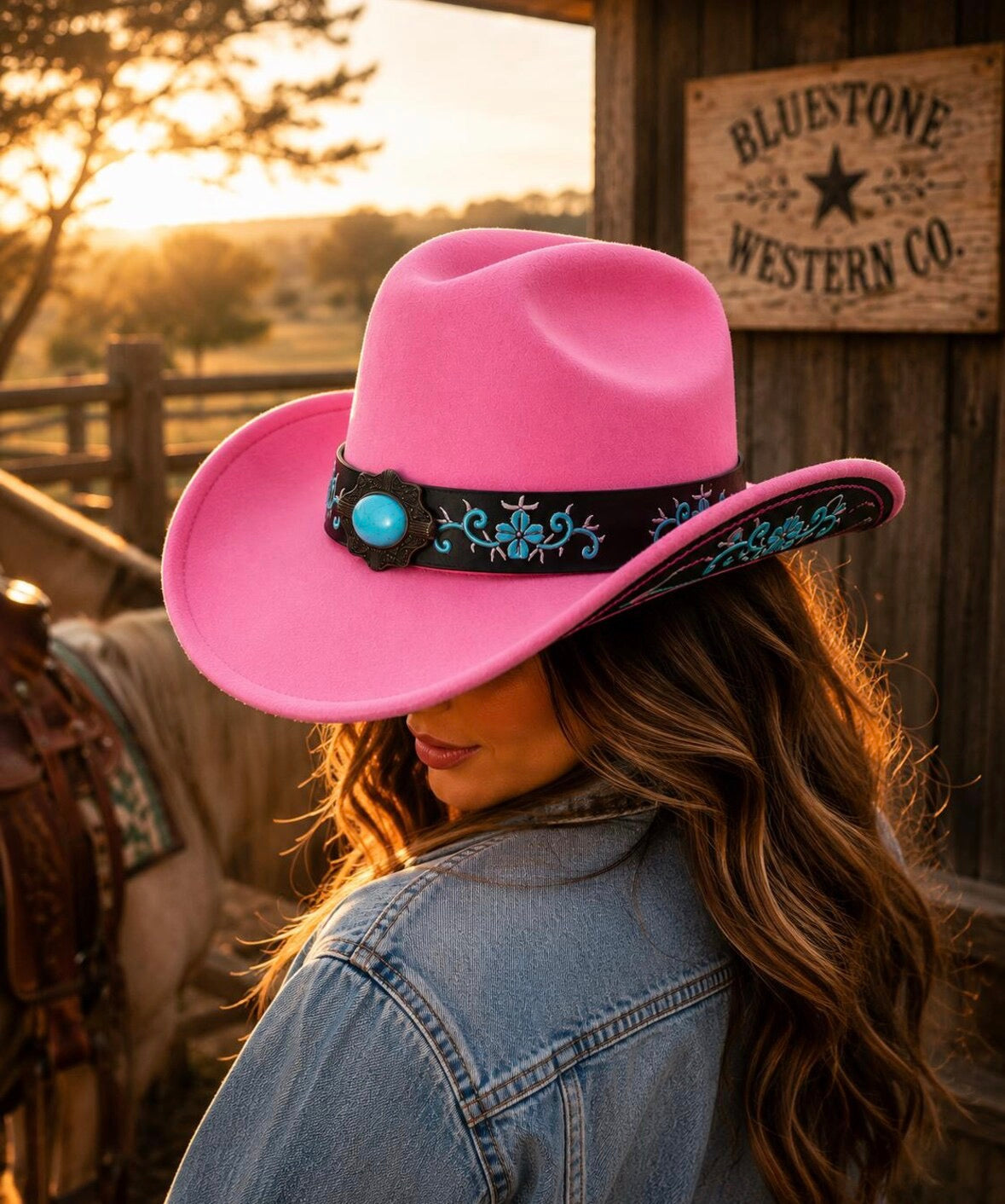 Pink Heritage Western Cowboy Hat
