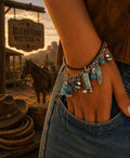 Turquoise Western Charm Bracelet