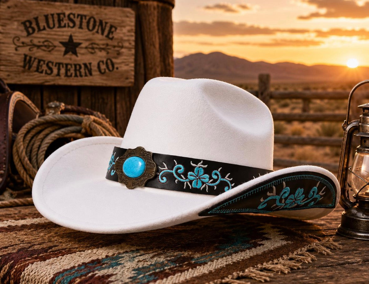 White Heritage Western Cowboy Hat