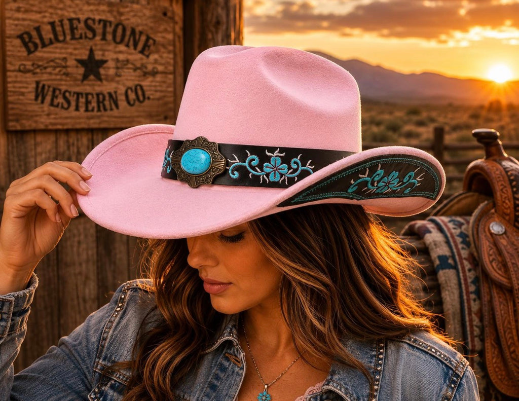 Light Pink Heritage Western Cowboy Hat