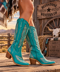 Frontier Spirit Western Cowgirl Boots – Turquoise Mesa