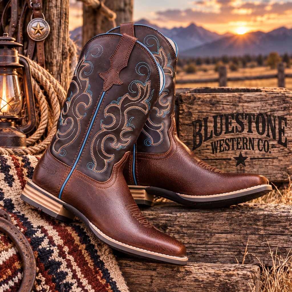 Rio Grande Genuine Leather Western Cowboy Boots