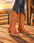 Willow Creek Brown Western Cowgirl Boots