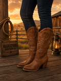 Willow Creek Brown Western Cowgirl Boots