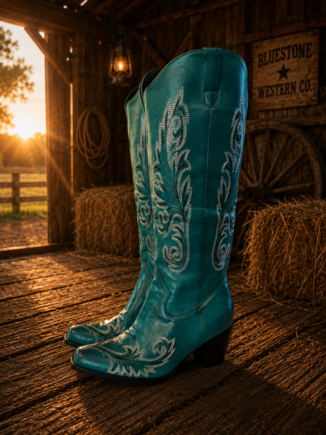 Painted Sky Western Cowgirl Boots