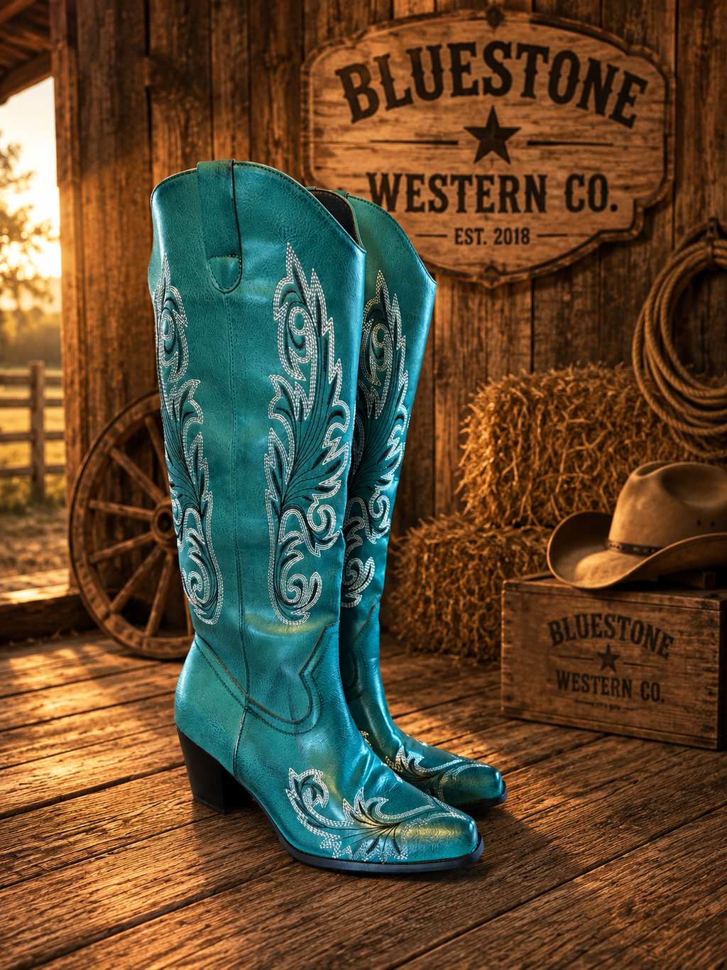 Painted Sky Western Cowgirl Boots